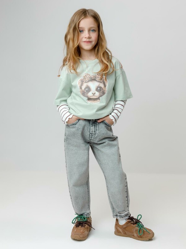 фуфайка (футболка) для дев